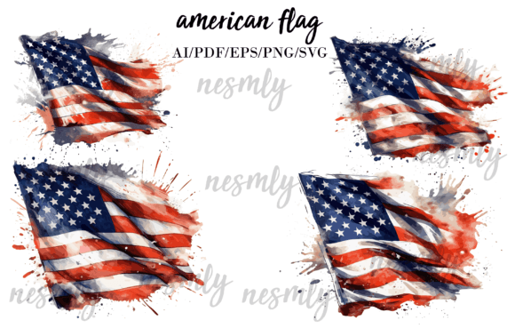 American Flag Watercolor Clipart Bundle Review: Real-World Embroidery Use