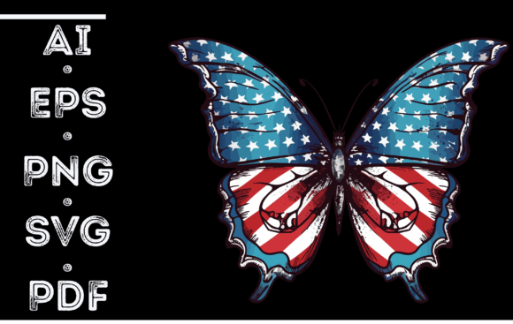 Butterfly with American Flag Embroidery Design Review