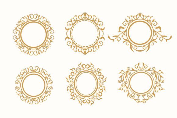 Circular Leaves Ornament Template Design Review for Real Projects