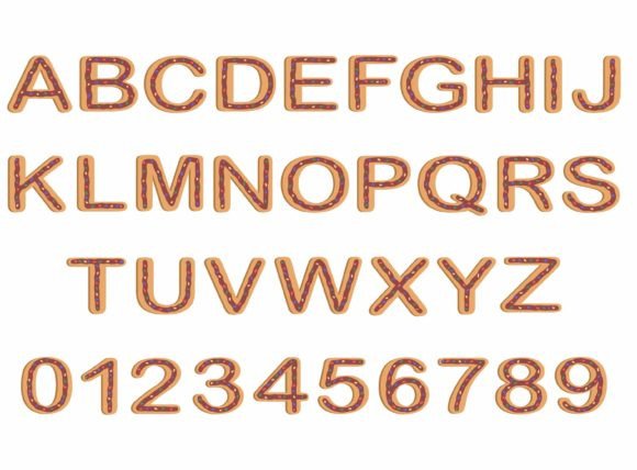 Donut Alphabet Letter and Number: A Playful Embroidery Design for Real Projects
