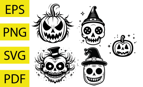Halloween Retro Sublimation for Embroidery Projects