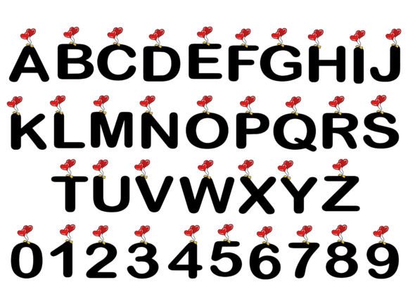 Heart Balloon Alphabet for Embroidery: A Designer’s Perspective