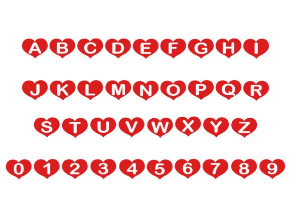 Heart Love Alphabet Letter and Number Review for Real Embroidery Projects