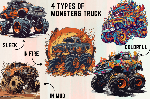 Monster Truck Sublimation Clipart Review for Real Projects