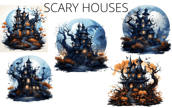 Spooky House Sublimation Clipart Review for Real Embroidery Projects