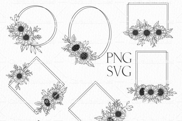 Sunflower Frames SVG: A Designer’s Take on Line Art for Real Projects