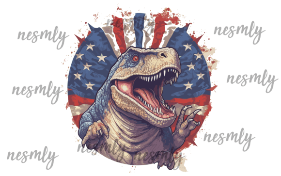 T-rex 4th of July Embroidery Design Review