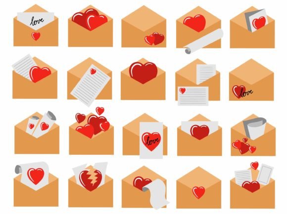 Valentines Day Letter Heart Illustration Review for Embroidery Projects
